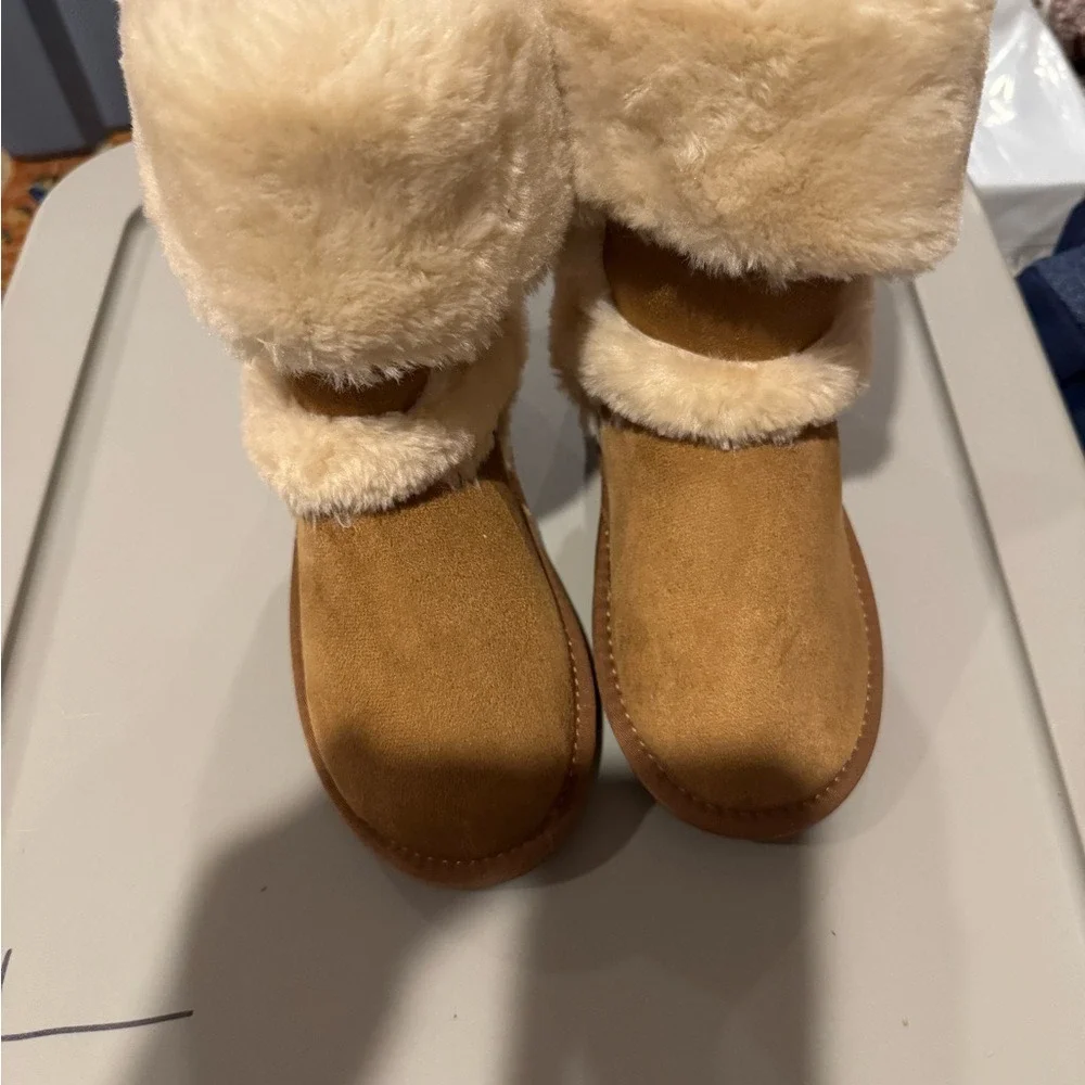 New INC Girls‎ Witty Faux Fur Shearling Boots Winter Warm Cozy Winter